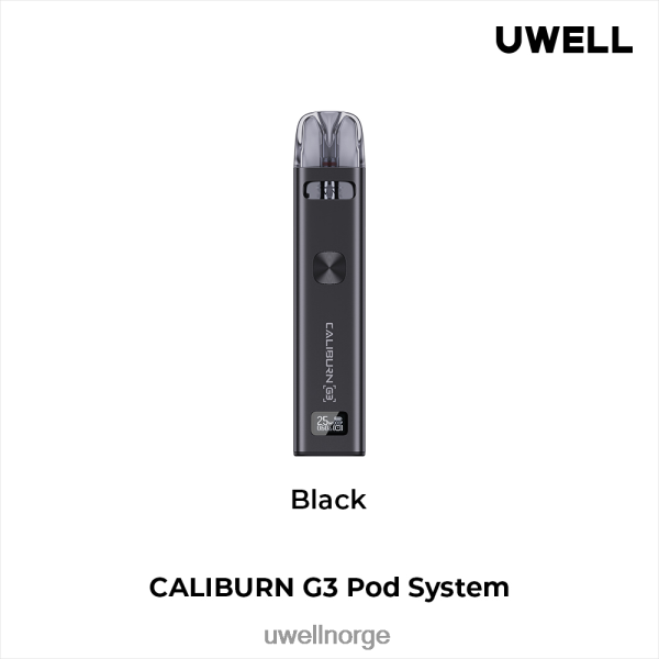 UWELL Disposable Vape - UWELL CALIBURN G3 sett D6204Z133 svart