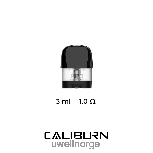 UWELL E Cig - UWELL CALIBURN X erstatningsputer | 2-pakning D6204Z47 1,0 ohm