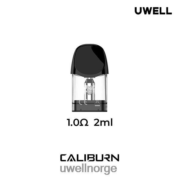 UWELL Online Shop - UWELL CALIBURN A3 erstatningsputer | 4-pakning D6204Z18 1,0 ohm