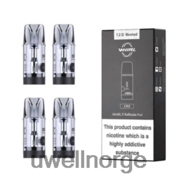 UWELL Online Shop - UWELL WHIRL F pods (4-pakning) D6204Z198 1,2 ohm