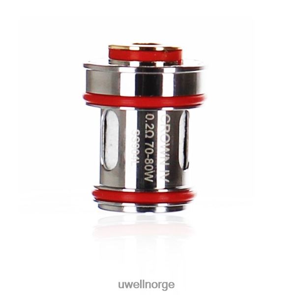 UWELL Disposable Vape - UWELL CROWN 4 erstatningsspoler (4-pakning) D6204Z183 dobbel spole 0,4 ohm