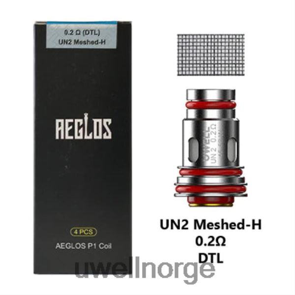 UWELL Norge - UWELL AEGLOS spoler | 4-pakning D6204Z271 p1 un2 meshed-h 0,2ohm